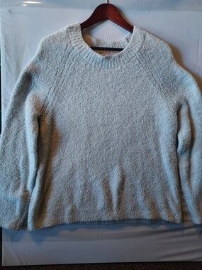 stars above Soft Cream Bouclé Crew Sweater